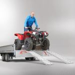 Extra verstevigde aluminium oprijplaat opklapbaar - 225 cm - 2 stuks-10-thumb