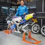 MotoGP Paddockstand achterwiel - KTM oranje-4-thumb