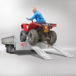Extra verstevigde aluminium oprijplaat opklapbaar - 225 cm - 2 stuks-3-thumb