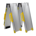 Aluminium oprijplaat inklapbaar - 120 cm (2 stuks)-0-thumb