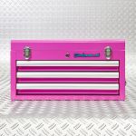 Gereedschapskist drie lades - 2 lades gevuld - roze-14-thumb