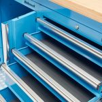 Werkbank PRO bamboe - 6 lades - opbergkast - 200 cm - blauw-6-thumb