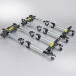 Automovers hydraulisch - 4 stuks met opbergrek-8-thumb
