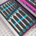 Gereedschapskist drie lades - 2 lades gevuld - roze-8-thumb