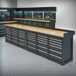 Werkbank PRO – eiken werkblad – 36 lades – 400 cm – zwart-1-thumb