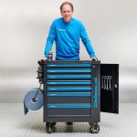 Gereedschapswagen "Black-Line" met 7 laden en opbergkast-3-thumb