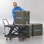 Verrijdbare hydraulische heftafel - zwart-2-thumb