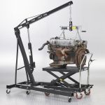 Verrijdbare hydraulische heftafel - zwart-3-thumb