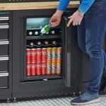 Werkplaatsinrichting PREMIUM eiken werkblad met koelkast – 294 cm breed-2-thumb
