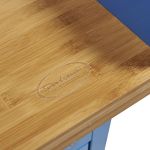 Werkbank PRO bamboe - 6 lades - opbergkast - 200 cm - blauw-24-thumb