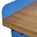 Werkbank PRO bamboe - 6 lades - opbergkast - 200 cm - blauw-25-thumb