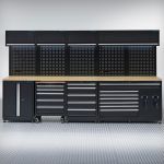 Werkplaatsinrichting PREMIUM met eiken werkblad en extra brede lades - 340 cm breed-5-thumb