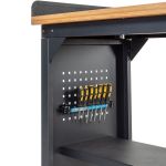 Werkbank PRO - bamboe werkblad - legbord - 150 cm - zwart-6-thumb