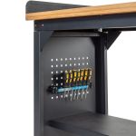 Werkbank PRO - eiken werkblad - legbord - 150 cm - zwart-8-thumb