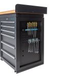 Werkbank PRO - bamboe werkblad - 18 lades - 200 cm - zwart-30-thumb