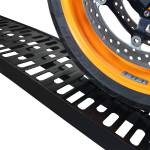 Extra verstevigde zwarte oprijplaat voor motoren - 225 cm-3-thumb